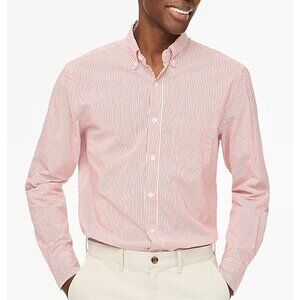 J Crew - Men's 100% 2-Ply Cotton Dress Shirt, Pink Large Tall 16.5 - EXCELLENT